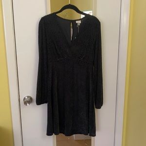 Gorgeous velour polka dot holiday dress